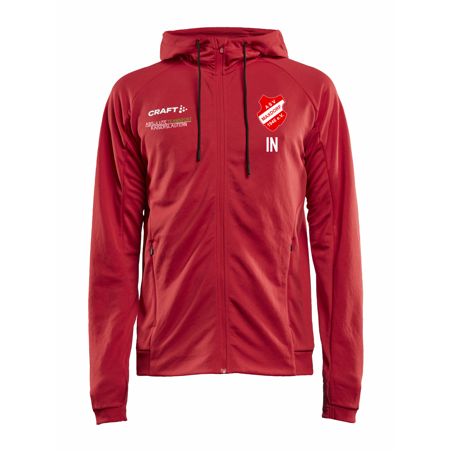 CRAFT Evolve Hood Jacket - Präsentation ERWACHSENE - inkl. ASV Maxdorf Wappen