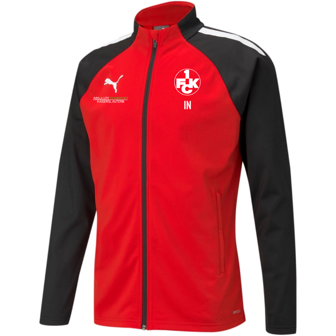 teamLIGA Training Jacket Kinder/Erwachsen inkl. Wappen 1. FCK Leichtathletikteam Kaiserslautern