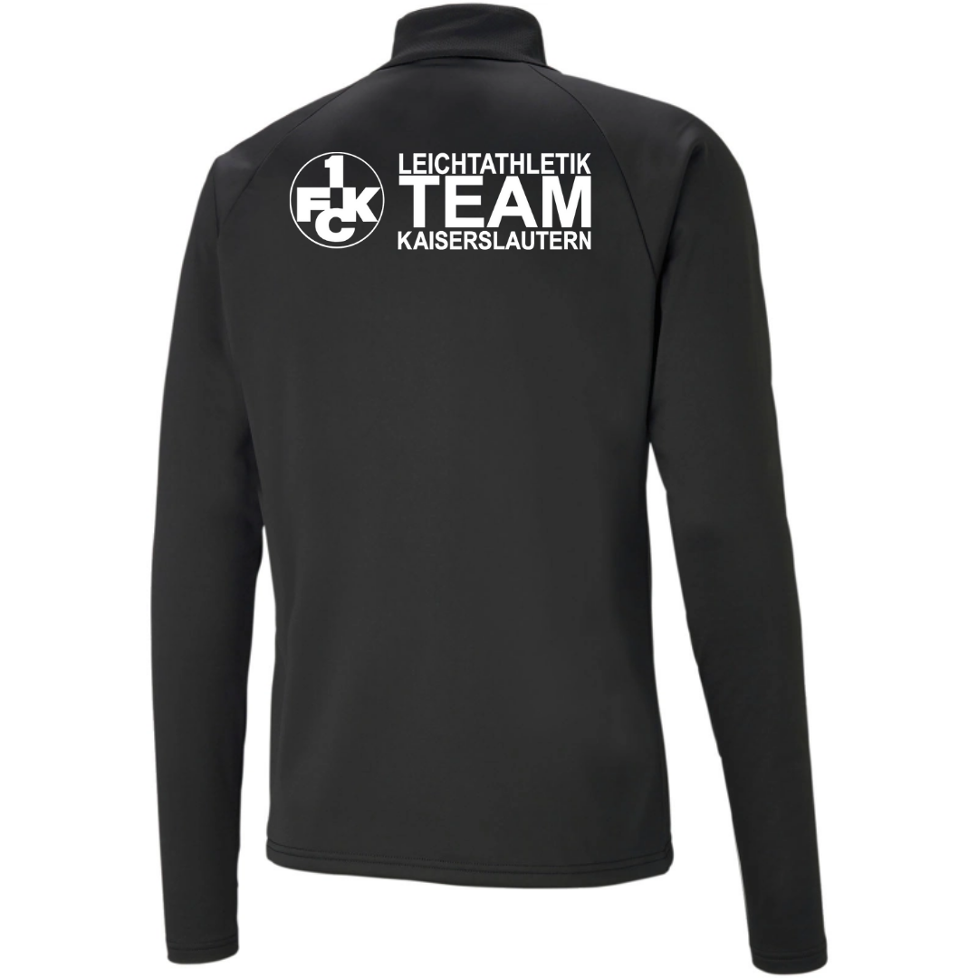 teamLIGA 1/4 Zip Top Erwachsen inkl. Wappen 1. FCK Leichtathletikteam Kaiserslautern
