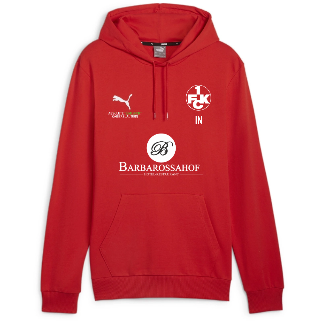 teamGOAL Casuals Hoody Kinder inkl. Wappen 1. FCK Leichtathletikteam Kaiserslautern