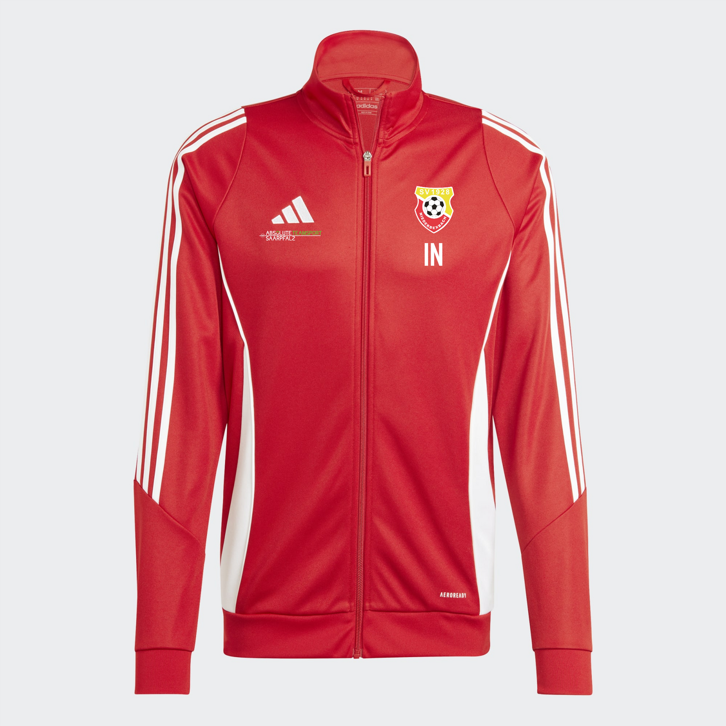 ADIDAS Kids Tiro24 Training Jacke in Rot oder Schwarz inkl. SV Niederbexbach Wappen