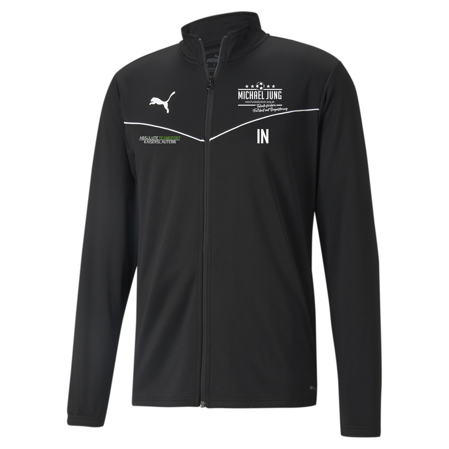 Kinder PUMA teamRISE Training Poly Jacket inkl. Logo Fußballschule
