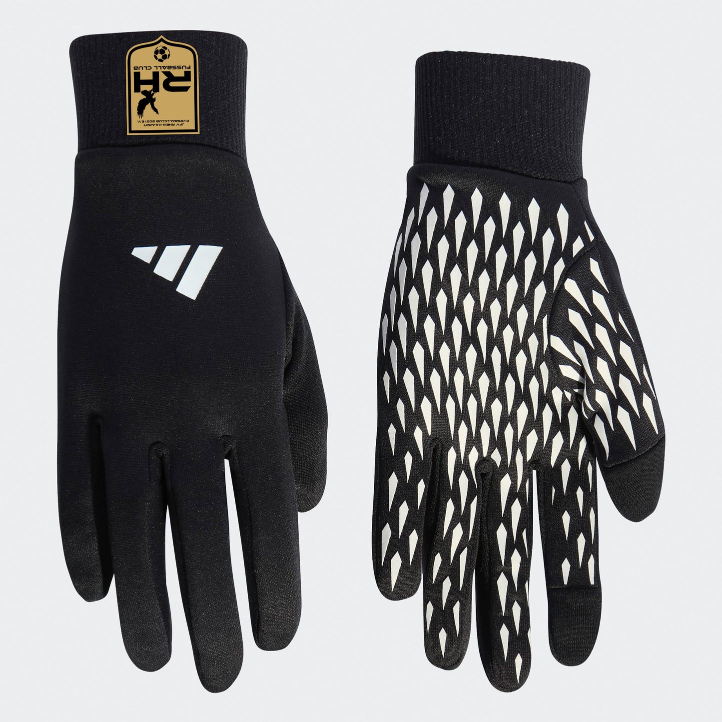 ADIDAS Herren TIRO C GLOVES BLACK/WHITE inkl. Wappen JFV Rhein-Haardt