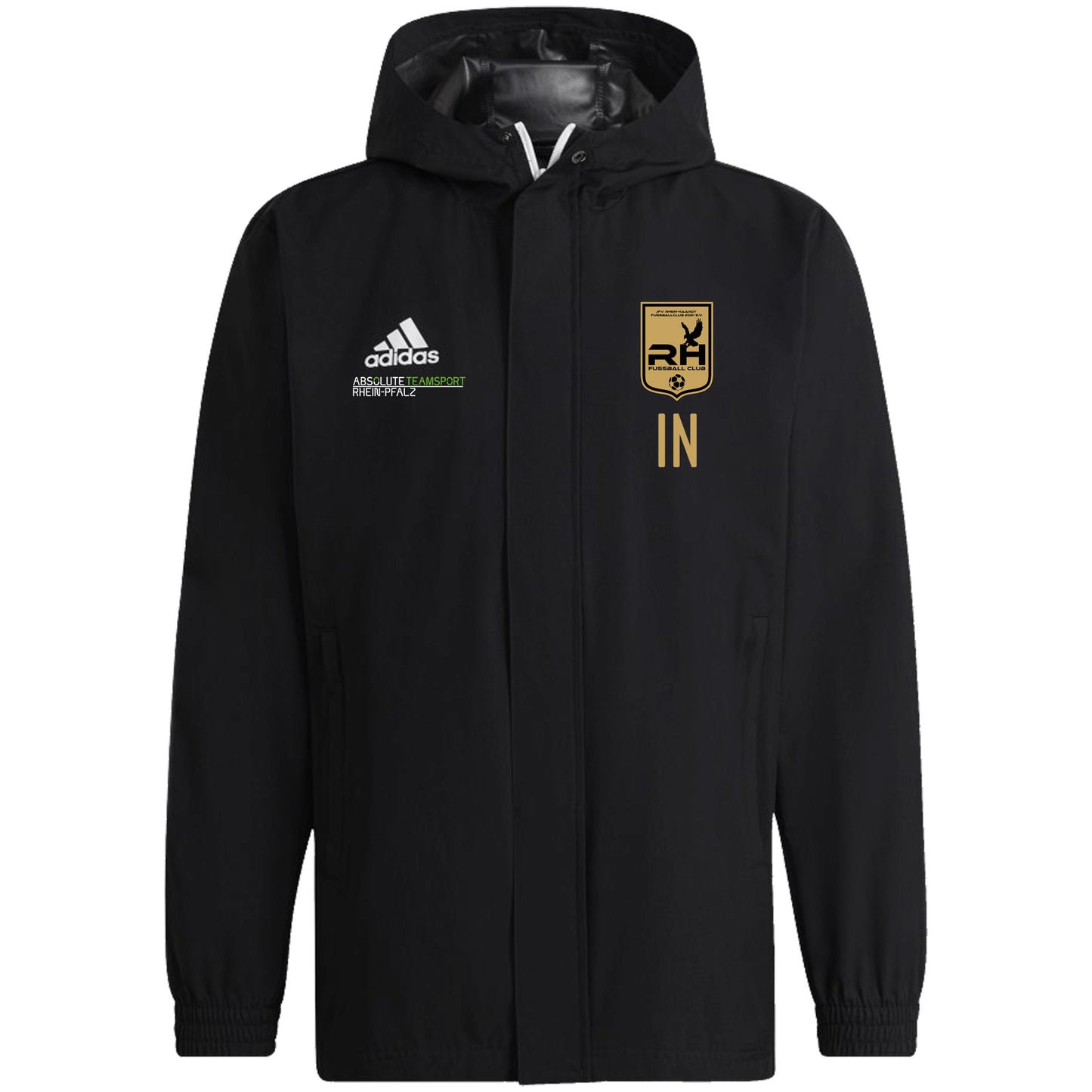 ADIDAS KIDS Entrada 22 Regenjacke Kinder | Allwetterjacke Inkl. Wappen JFV RH