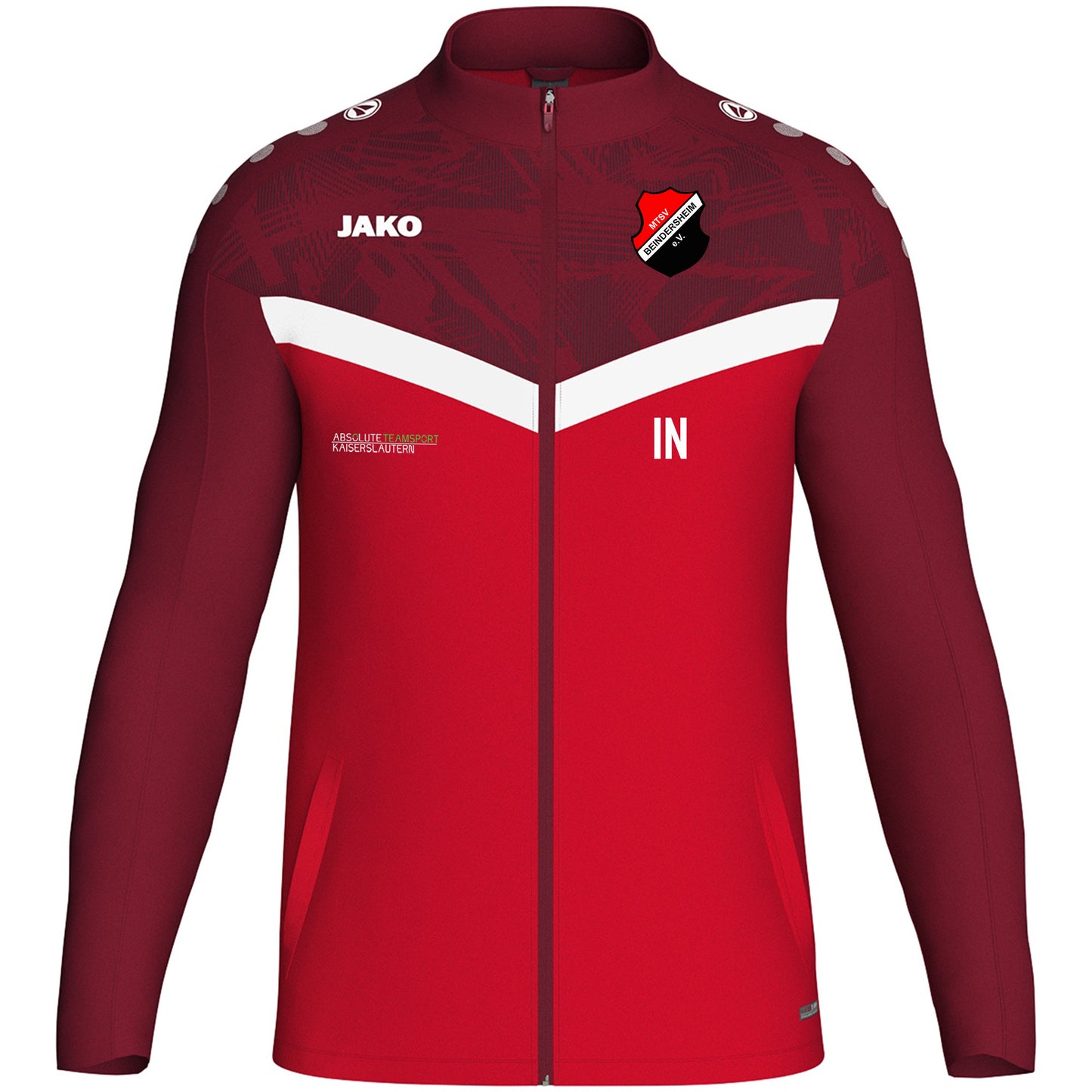 JAKO Kinder/ Unisex Polyesterjacke Iconic Inkl. MTSV Beindersheim Wappen
