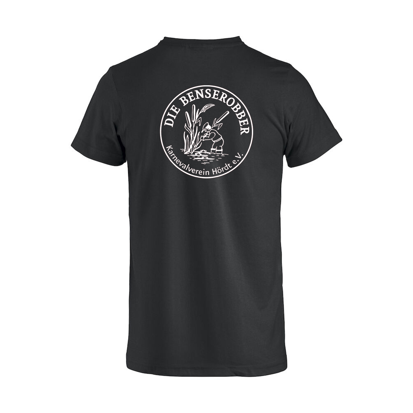 HERREN Basic Tee Schwarz inkl. Benserobber Hördt Rückenlogo