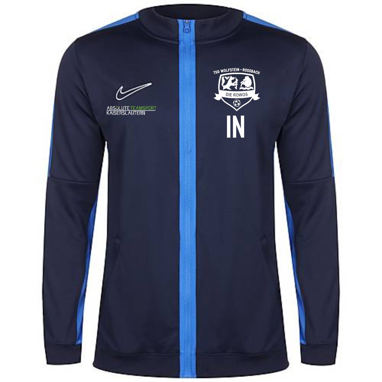 NIKE Academy 23 Strick-Track-Jacket Herren inkl. Wappen RoWos