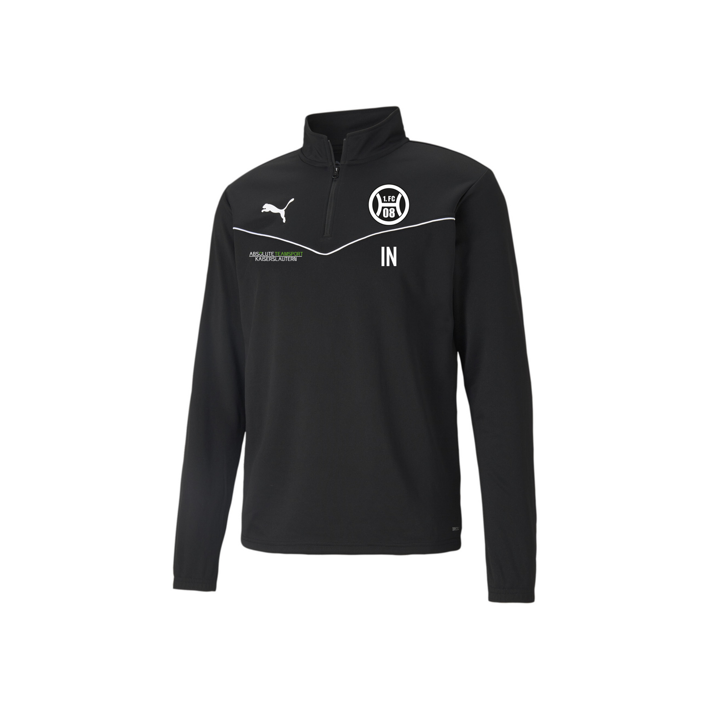 Puma teamRISE 1/4 Zip Top KINDER - inkl. FC 08 Haßloch Wappen