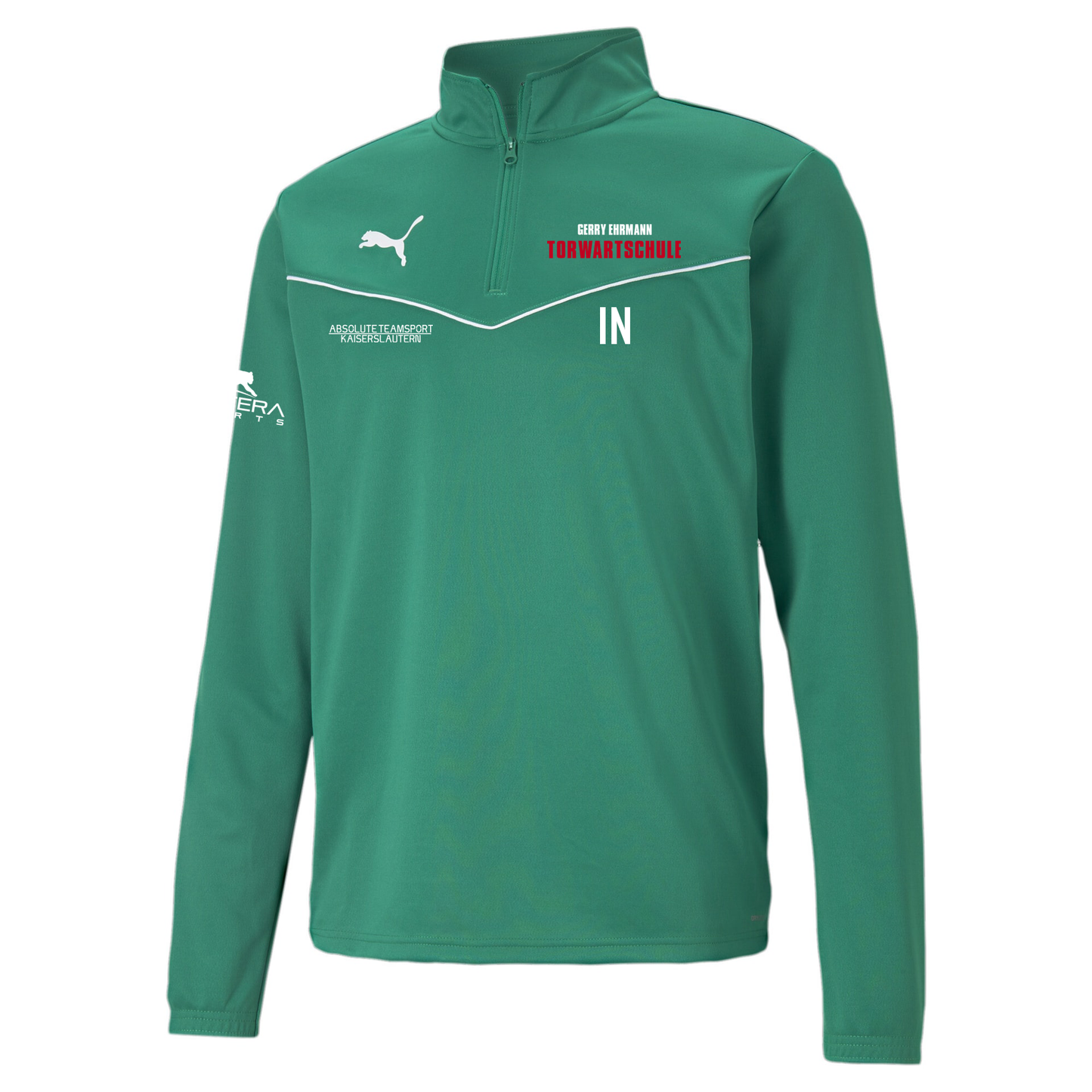 Puma teamRISE 1/4 Zip Top ERWACHSENE - inkl. Pantera und Gerry Ehrmann Logo