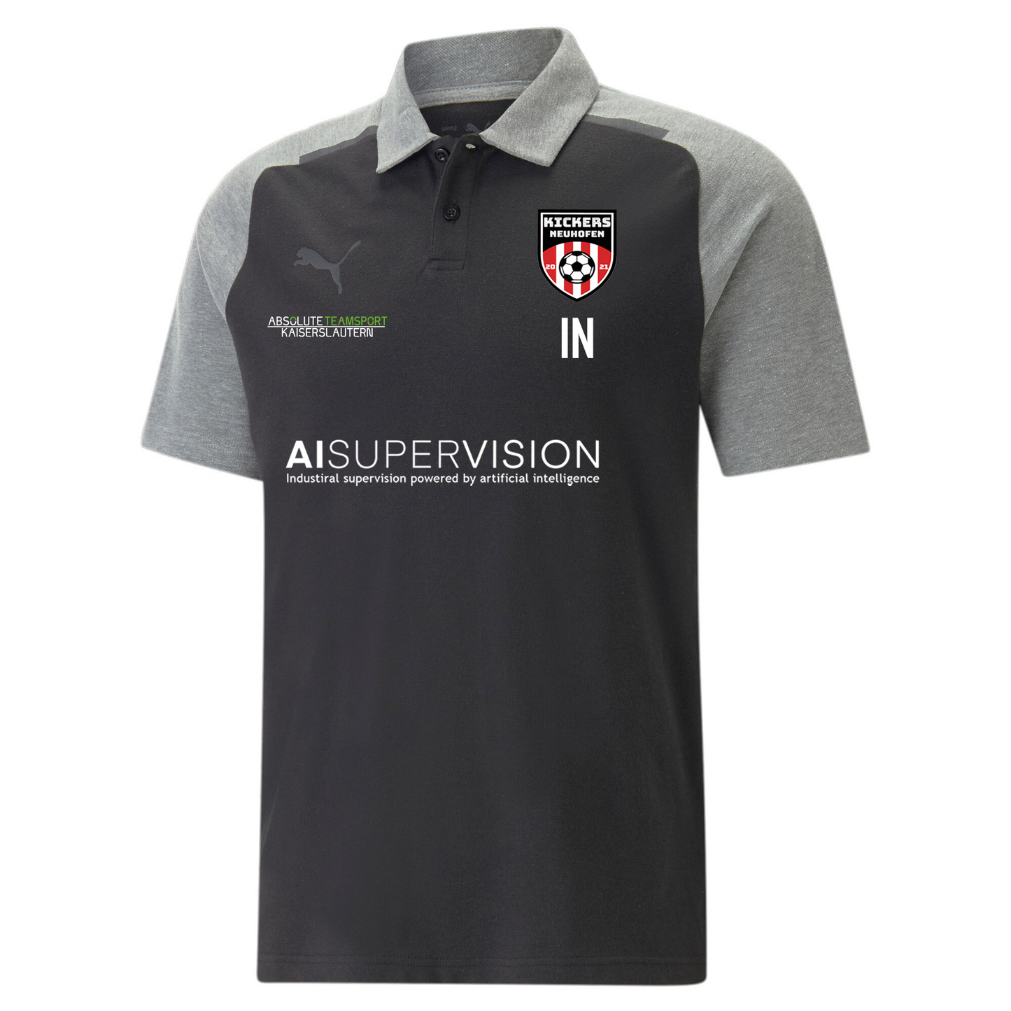 Puma teamCUP Casuals Polo HERREN in 3 Farben - inkl. Kickers Neuhofen Wappen