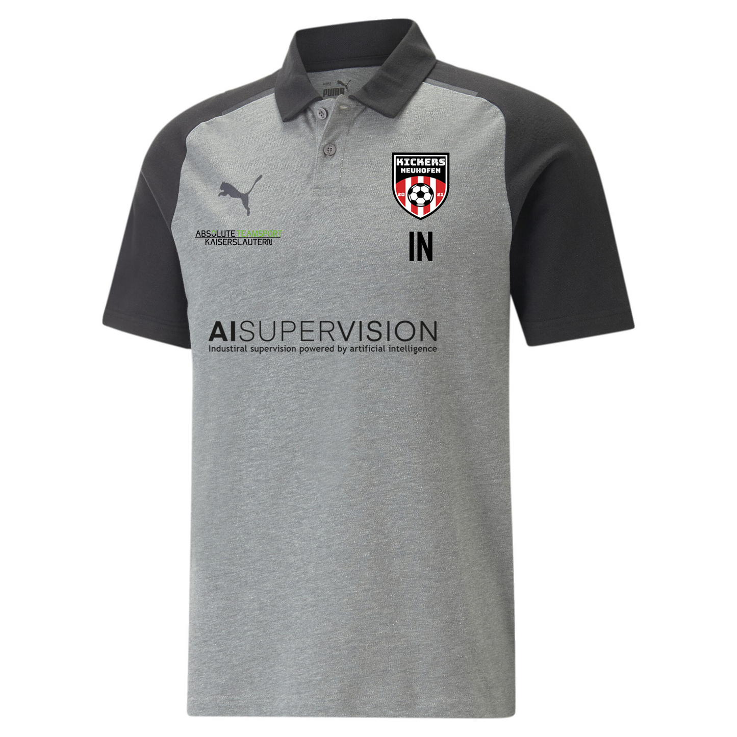 Puma teamCUP Casuals Polo HERREN in 3 Farben - inkl. Kickers Neuhofen Wappen