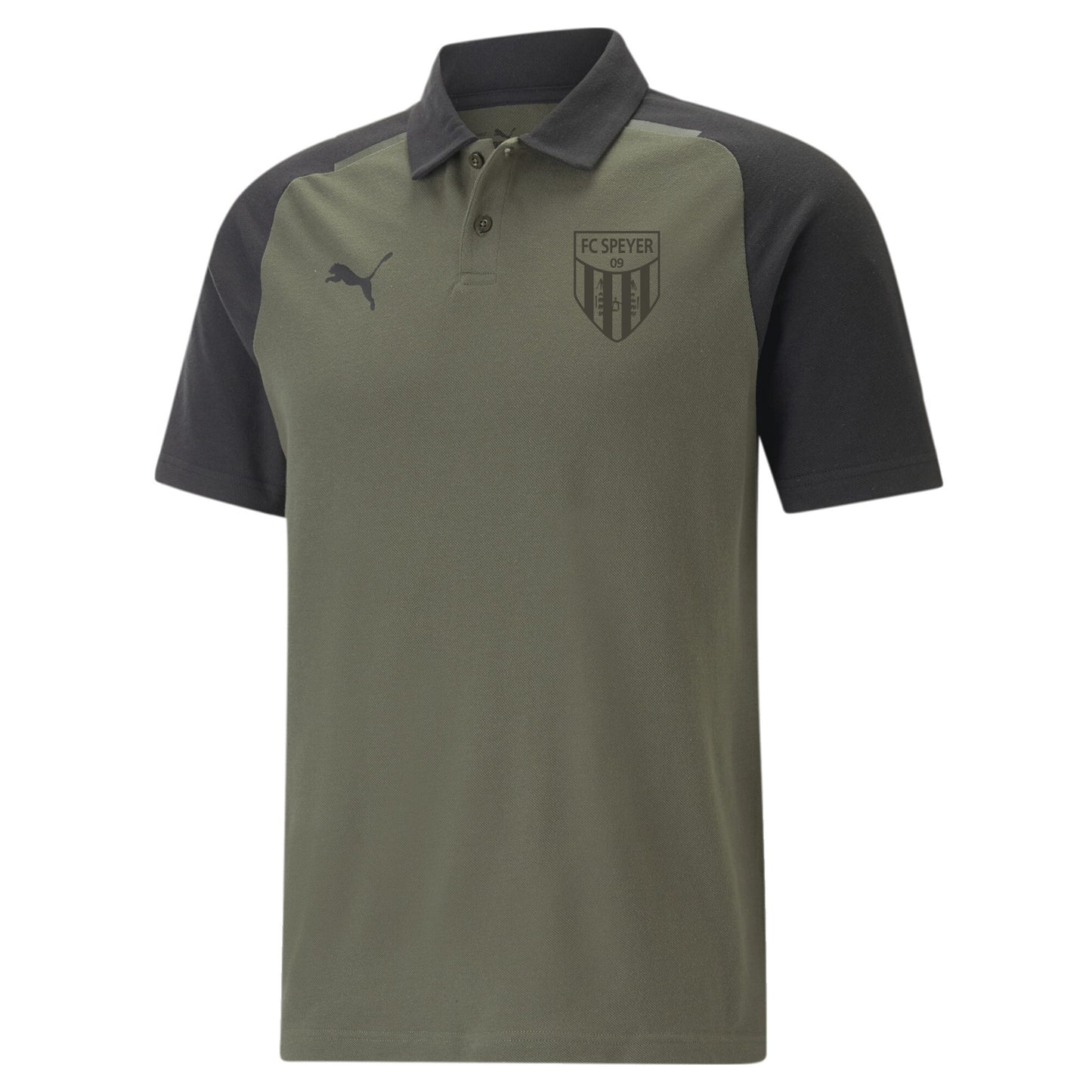 #LIFESTYLE-PUMA Herren teamCUP Casuals Polo Inkl. Wappen Ton in Ton