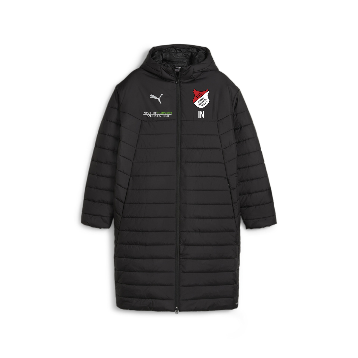 PUMA Herren teamFINAL Bench Jacket inkl. TuS Kleines Wiesental Wappen & Vereinsname Rücken