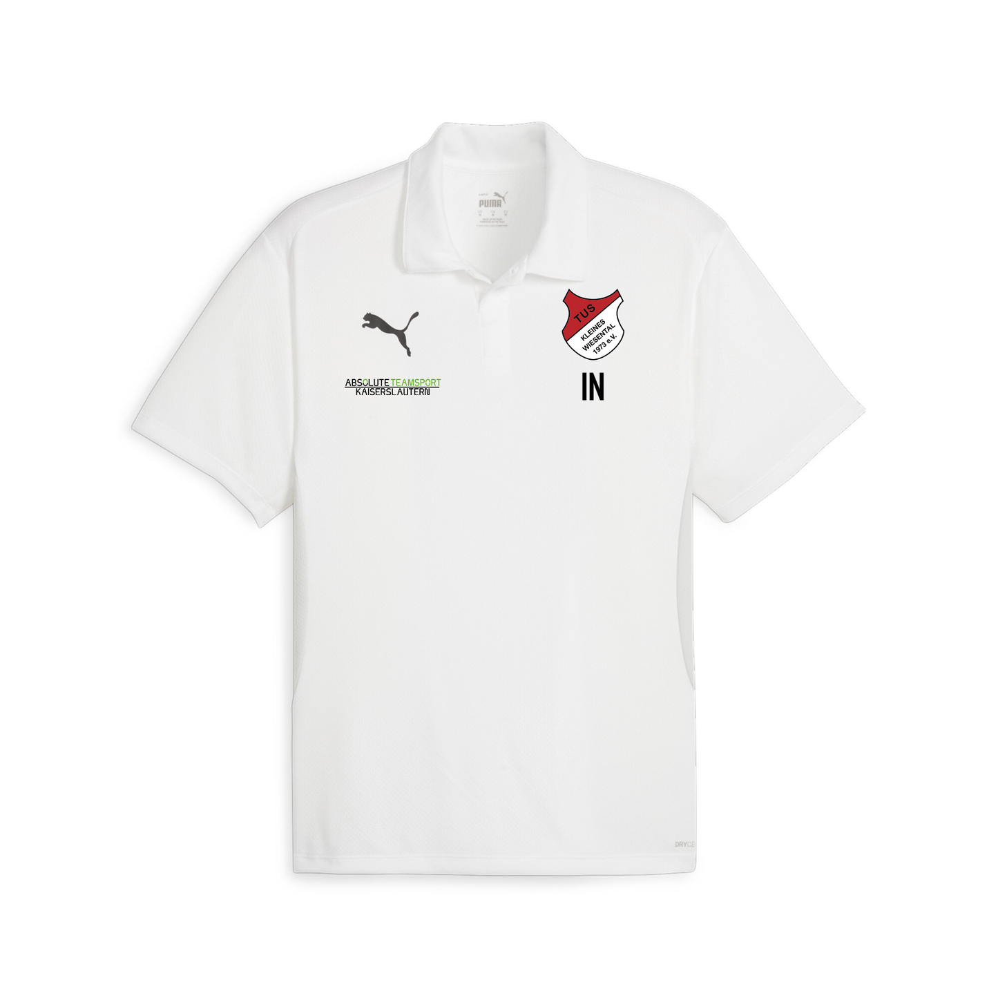 PUMA Herren teamGOAL Polo inkl. TuS Kleines Wiesental Wappen & Vereinsname Rücken