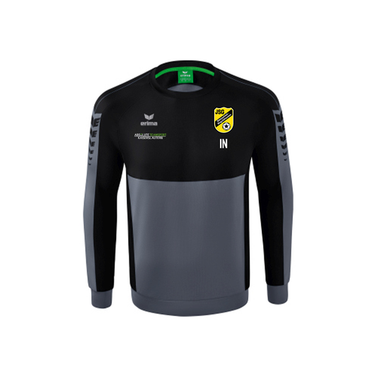 ERIMA Herren Six Wings Sweatshirt inkl. JSG Göttschied-Regulshausen Wappen, Vereinsname Rücken & Sponsorenlogo