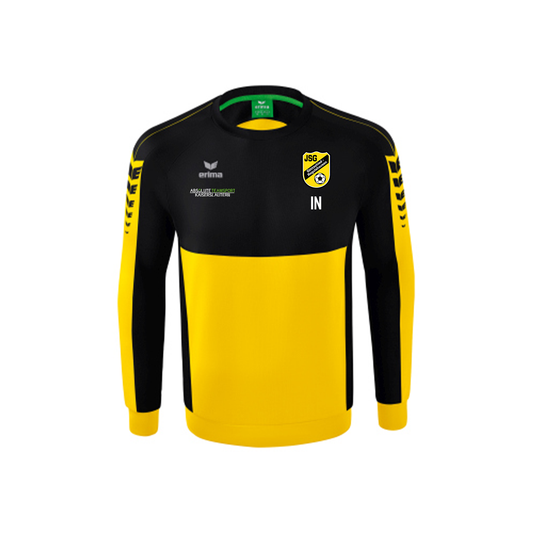 ERIMA Kids Six Wings Sweatshirt inkl. JSG Göttschied-Regulshausen Wappen, Vereinsname Rücken & Sponsorenlogo