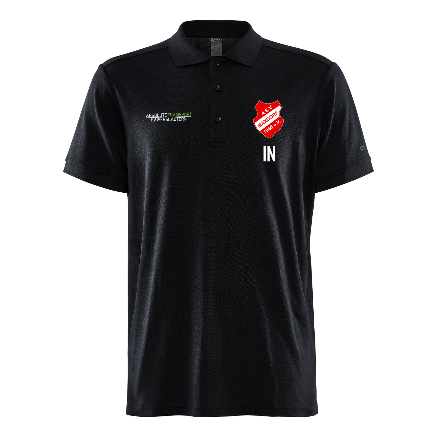 CRAFT Core Blend Polo Shirt - Präsentation ERWACHSENE - inkl. ASV Maxdorf Wappen