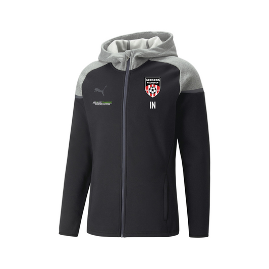 Puma teamCUP Casuals Hooded Jacket KINDER in 2 Farben - inkl. Kickers Neuhofen Wappen