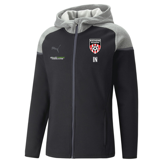 Puma teamCUP Casuals Hooded Jacket HERREN in 2 Farben - inkl. Kickers Neuhofen Wappen