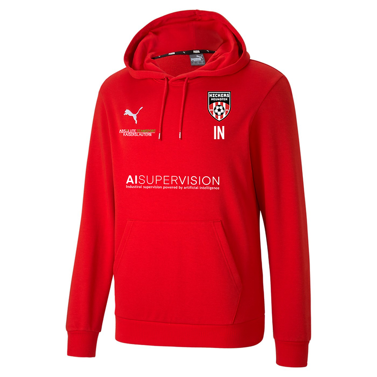 teamGOAL Casuals Hoodie ERWACHSENE in 2 Farben - inkl. Kickers Neuhofen Wappen