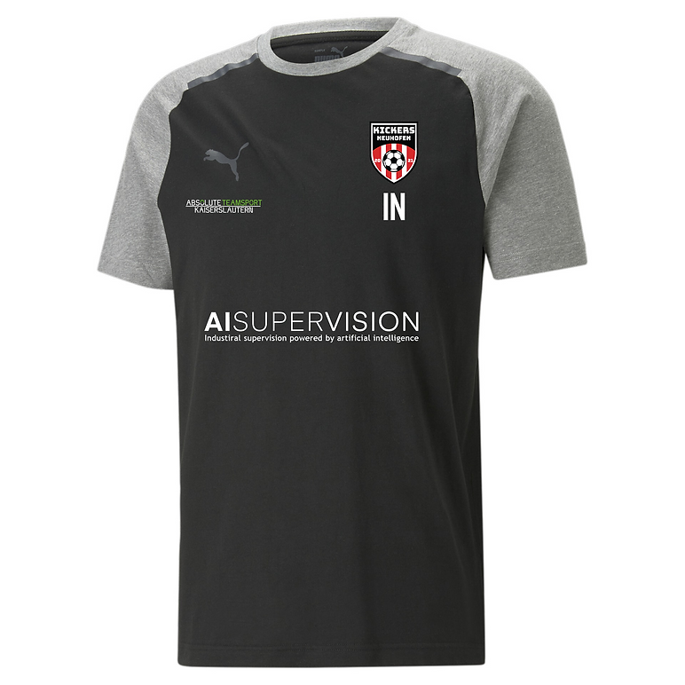 Puma teamCUP Casuals Tee HERREN in 3 Farben - inkl. Kickers Neuhofen Wappen