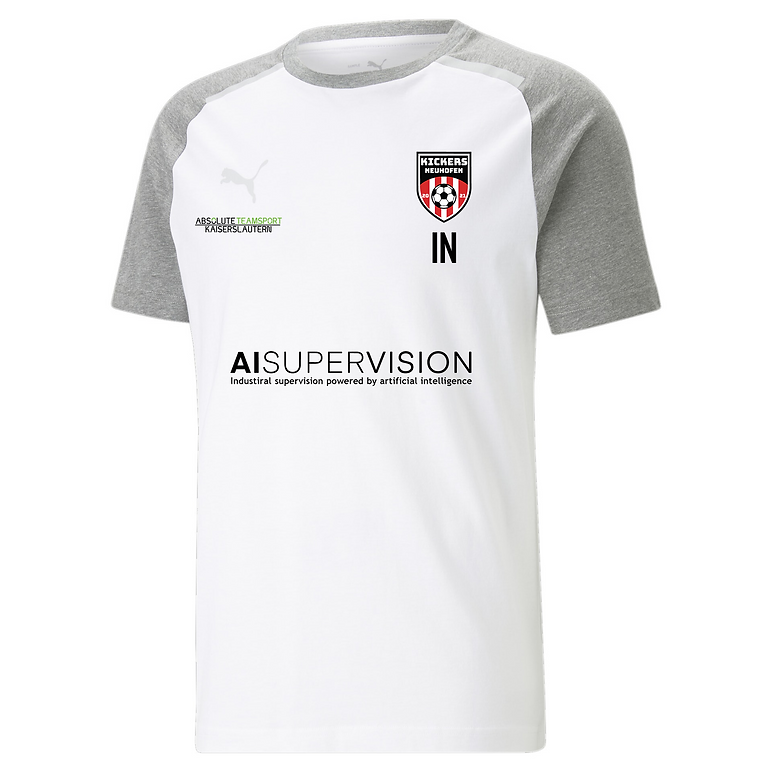 Puma teamCUP Casuals Tee HERREN in 3 Farben - inkl. Kickers Neuhofen Wappen