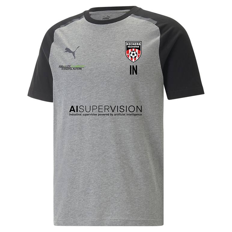 Puma teamCUP Casuals Tee HERREN in 3 Farben - inkl. Kickers Neuhofen Wappen