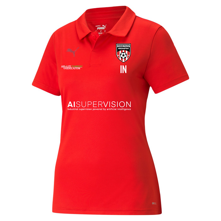 Puma teamLIGA Polo DAMEN in 3 Farben - inkl. Kickers Neuhofen Wappen