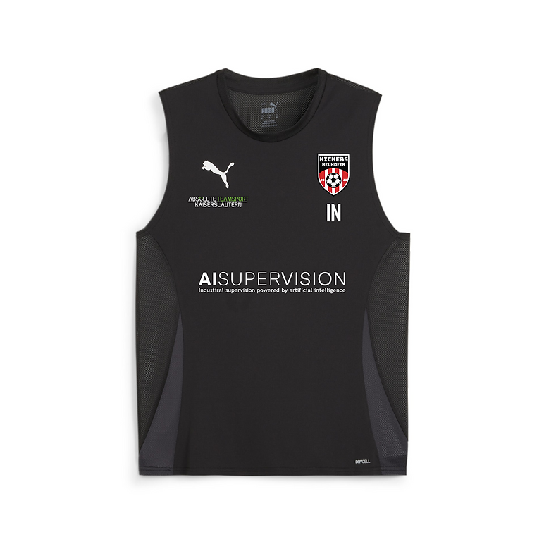 teamGOAL Sleeveless Training Jersey ERWACHSENE in 3 Farben - inkl. Kickers Neuhofen Wappen