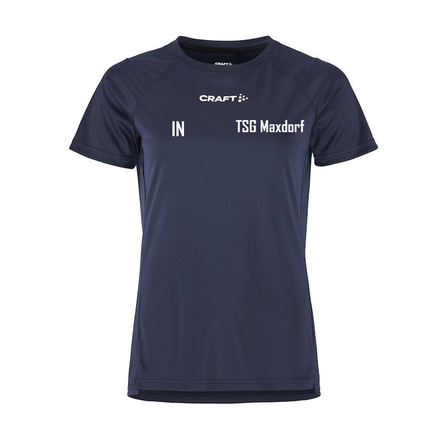 CRAFT Damen Rush 2.0 SS Tee inkl. Schriftzug TSG Maxdorf vorn & Vereinsname Rücken