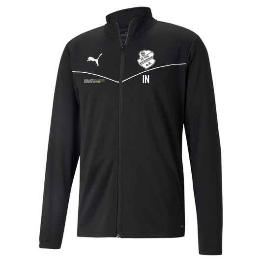 PUMA Kids Trainingsjacke durchgehender Reisverschluss in schwarz inkl. Wappen Mutterstadt