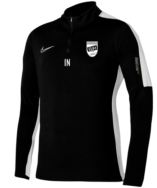 NIKE Herren Academy 23 Drill Top in schwarz inkl. Wappen SV Mackenbach