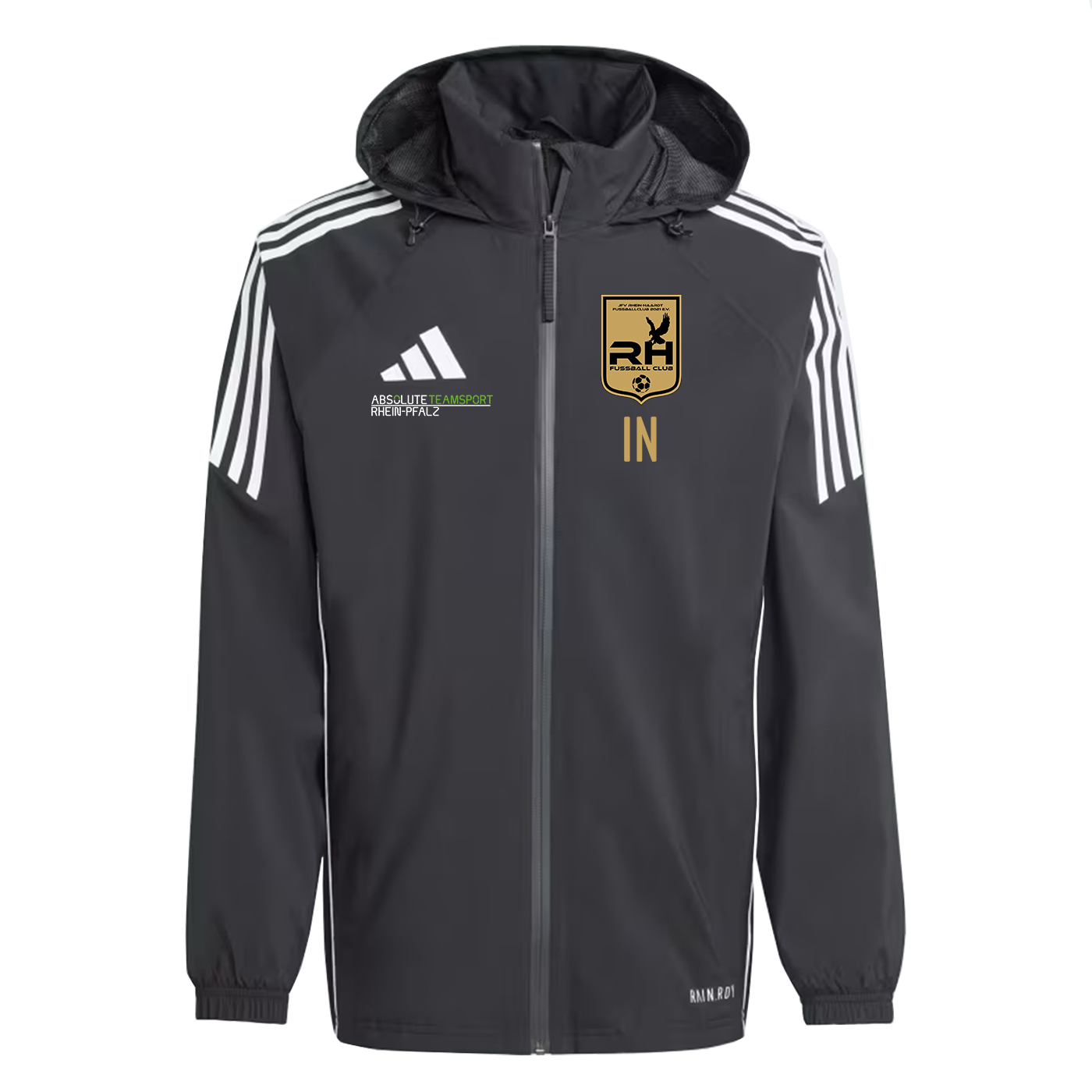 ADIDAS Herren TIRO 24 Rain Jacket inkl. Wappen JFV RH