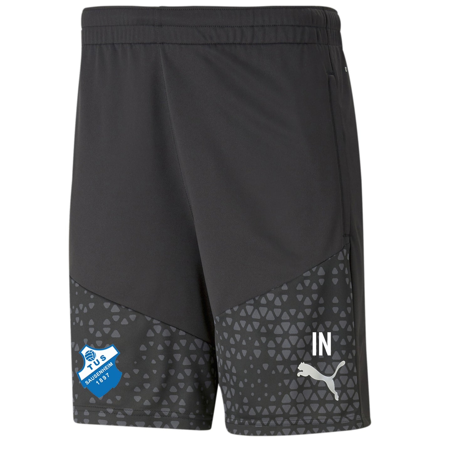 PUMA Herren teamCUP Training Shorts Inkl. TUS Sausenheim Wappen