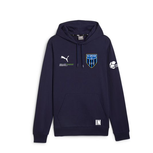 #PRÄSENTATION-PUMA Herren teamGOAL Casuals Hoody inkl. 3D-Wappen, Sponsor & Initialen