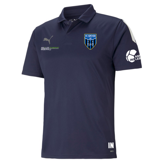 #PRÄSENTATION-PUMA Herren teamLIGA Sideline Polo inkl. 3D-Wappen, Sponsor & Initialen