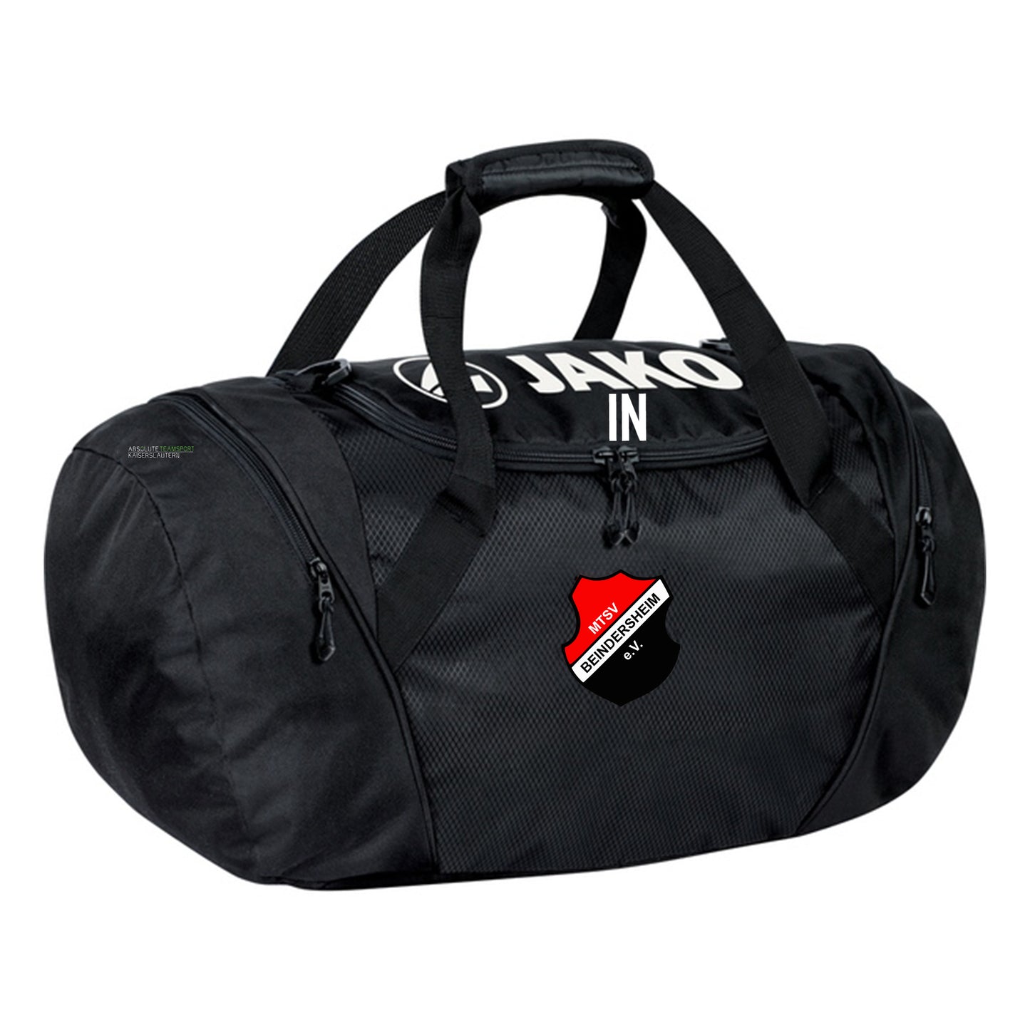 JAKO Rucksacktasche JAKO in Rot oder Schwarz Inkl. MTSV Beindersheim Wappen