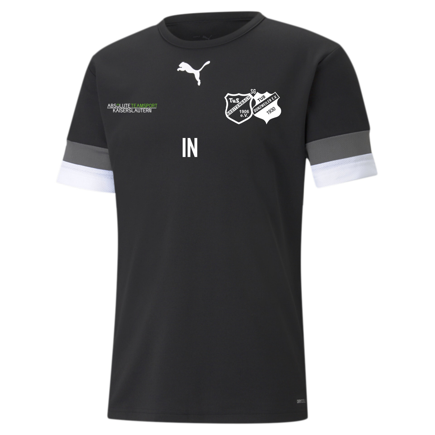 Puma teamRISE Jersey ERWACHSENE in 3 Farben inkl. SG Breitenbach-Dunzweiler Wappen