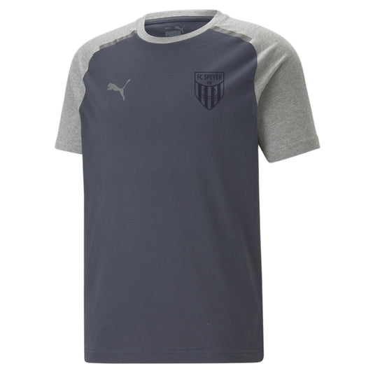 #LIFESTYLE-PUMA Herren teamCUP Casuals Tee Inkl. Wappen Ton in Ton