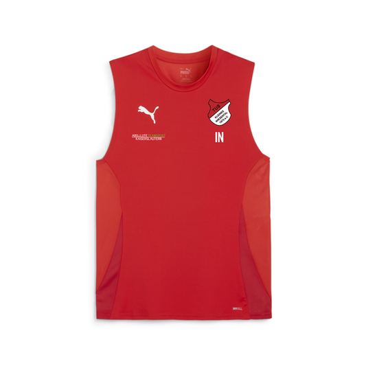 PUMA Herren teamGOAL Sleeveless Jersey inkl. TuS Kleines Wiesental Wappen & Vereinsname Rücken