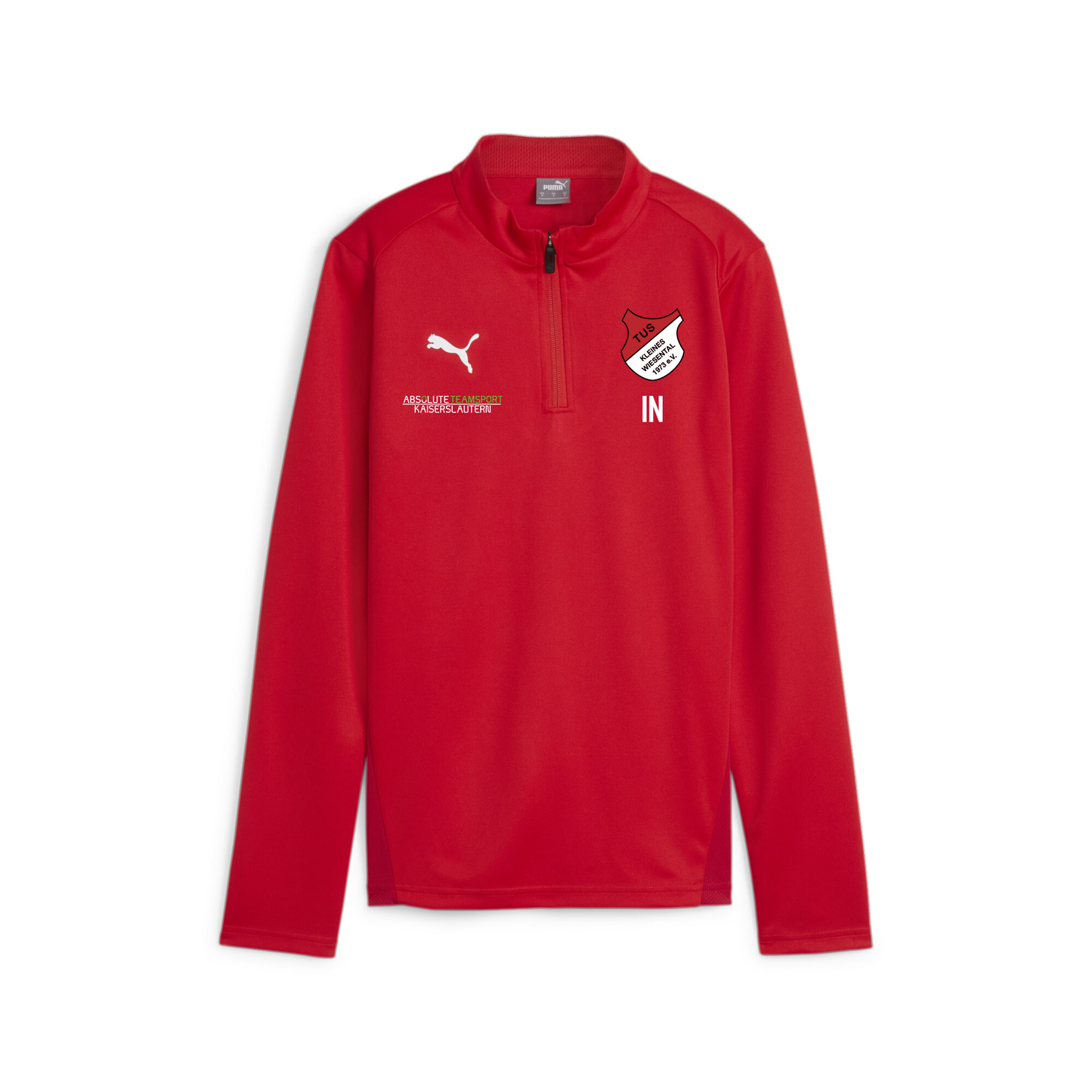 PUMA Damen teamGOAL Training 1/4 Zip Top inkl. TuS Kleines Wiesental Wappen & Vereinsname Rücken