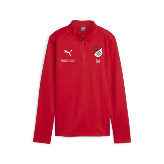 PUMA Damen teamGOAL Training 1/4 Zip Top inkl. TuS Kleines Wiesental Wappen & Vereinsname Rücken