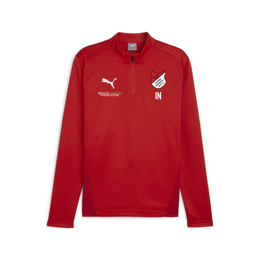 PUMA Herren teamGOAL Training 1/4 Zip Top inkl. TuS Kleines Wiesental Wappen & Vereinsname Rücken