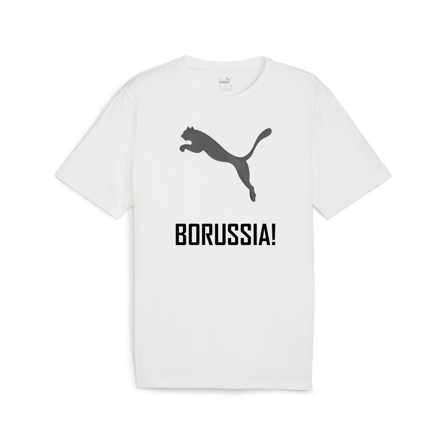 PUMA Herren teamRISE Logo Jersey Cotton inkl. Druck "BORUSSIA!"