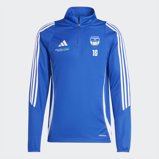 ADIDAS Kids Training Top Tiro24 Blau inkl. FV Viktoria Bruchmühlbach Wappen